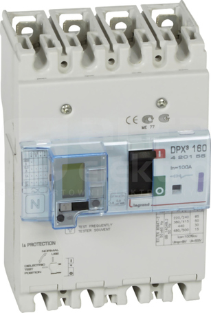 DPX3-160 4P 100A 50kA Wyłącznik mocy z wyzwalaczem termomagnet+zabezp