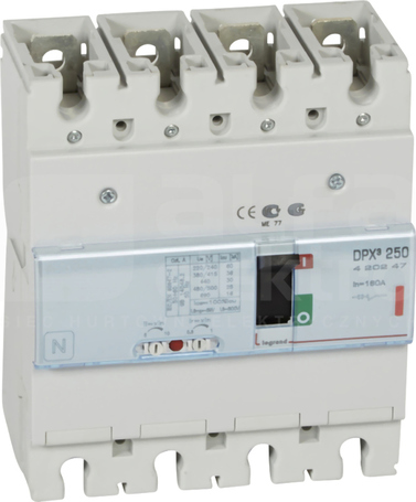 DPX3-250 4P 160A 36kA Wyłącznik mocy z wyzwalaczem termomagnetycznym