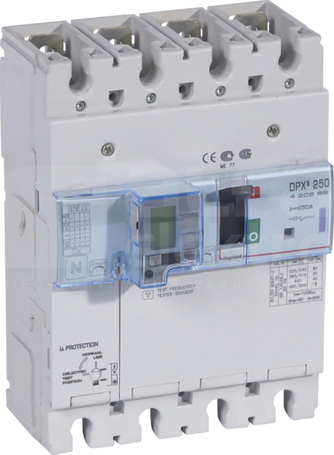 DPX3-250 4P 200A 50kA Wyłącznik mocy z wyzwalaczem termomagnet+zabezp