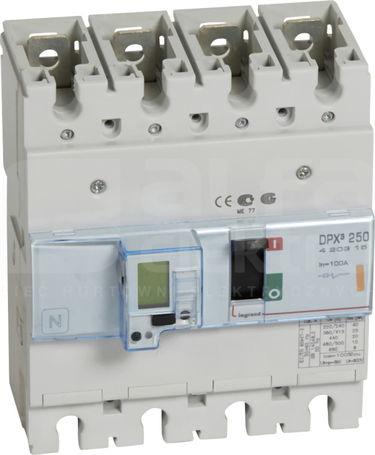 DPX3-250 3P 100A 25kA Wyłącznik mocy z wyzwalaczem elektronicznym