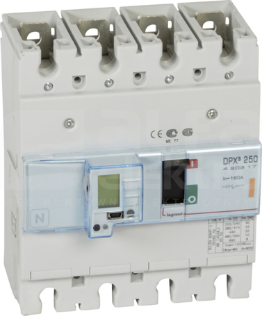 DPX3-250 3P 100A 25kA Wyłącznik mocy z wyzwalaczem elektronicznym