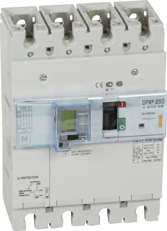 DPX3-250 3P 100A 25kA Wyłącznik mocy z wyzwalaczem elektron+zabezp