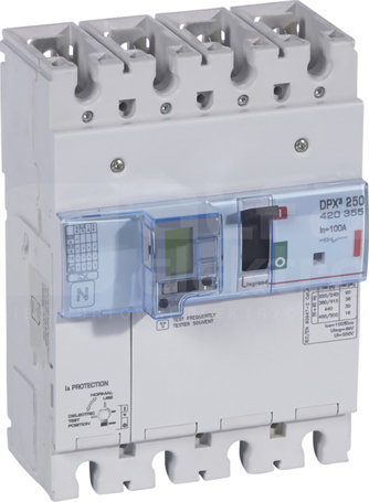 DPX3-250 3P 100A 36kA Wyłącznik mocy z wyzwalaczem elektron+zabezp