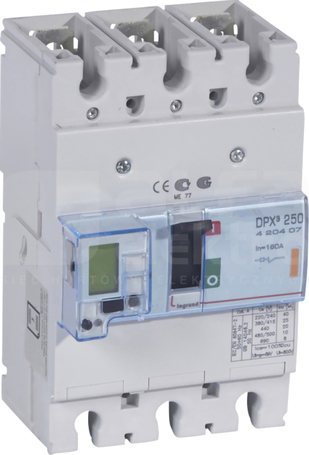 DPX3-250 3P 100A 25kA Wyłącznik mocy z wyzwalaczem elektron+pomiar