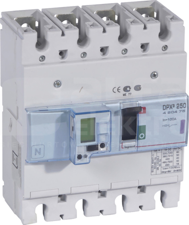 DPX3-250 4P 100A 50kA Wyłącznik mocy z wyzwalaczem elektron+pomiar