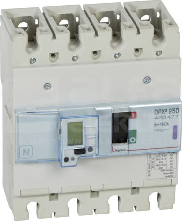 DPX3-250 4P 160A 50kA Wyłącznik mocy z wyzwalaczem elektron+pomiar