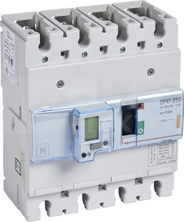 DPX3-250 4P 100A 25kA Wyłącznik mocy z wyzwalaczem elektronicznym