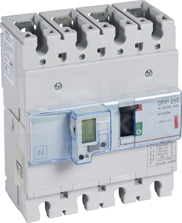 DPX3-250 4P 100A 36kA Wyłącznik mocy z wyzwalaczem elektronicznym
