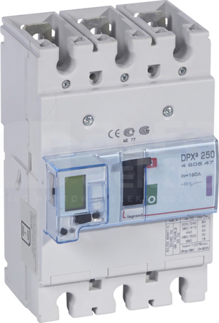 DPX3-250 3P 160A 50kA Wyłącznik mocy z wyzwalaczem elektronicznym