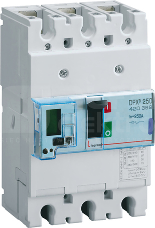 DPX3-250 3P 250A 50kA Wyłącznik mocy z wyzwalaczem elektronicznym
