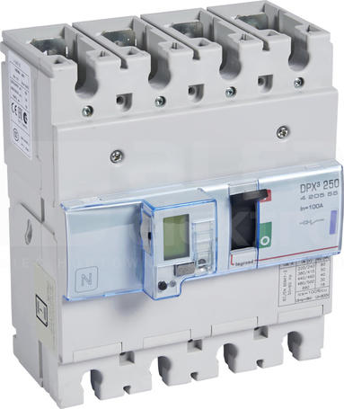 DPX3-250 4P 100A 50kA Wyłącznik mocy z wyzwalaczem elektronicznym