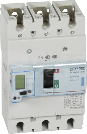 DPX3-250 3P 100A 70kA Wyłącznik mocy z wyzwalaczem elektronicznym