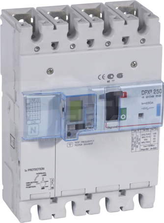 DPX3-250 3P 100A 70kA Wyłącznik mocy z wyzwalaczem elektron+zabezp