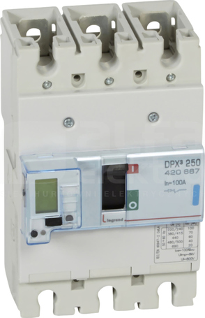 DPX3-250 3P 100A 70kA Wyłącznik mocy z wyzwalaczem elektron+pomiar