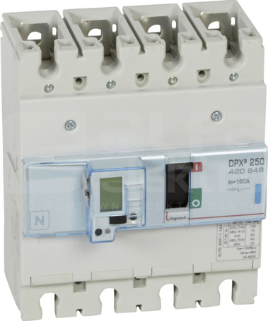 DPX3-250 4P 160A 70kA Wyłącznik mocy z wyzwalaczem elektronicznym