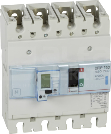 DPX3-250 4P 250A 70kA Wyłącznik mocy z wyzwalaczem elektronicznym