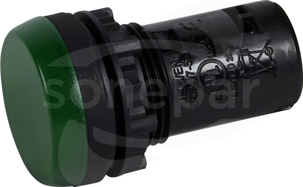 130VAC LED IP69 zielona Lampka sygnalizacyjna
