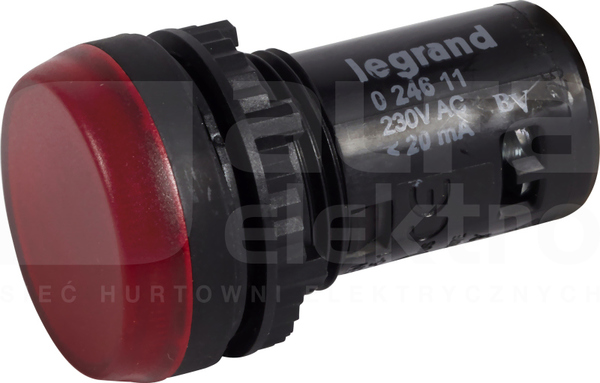 OSMOZ MONO LG 230VAC czerwony IP69 Lampka LED sygnalizacyjna