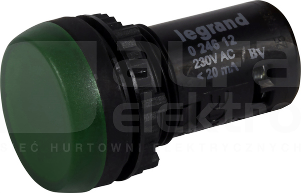 OSMOZ MONO LG 230VAC zielony IP69 Lampka LED sygnalizacyjna