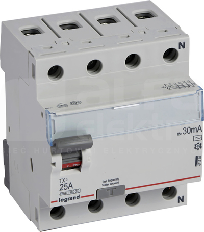 P-304 25A/30mA AC TX3 4P Wyłącznik różnicowoprądowy