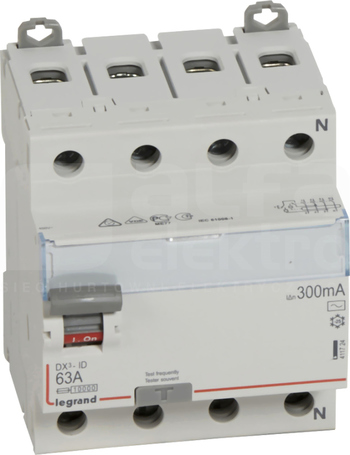P 304 4P 63A 300MA TYP AC DX Wyłącznik różnicowoprądowy