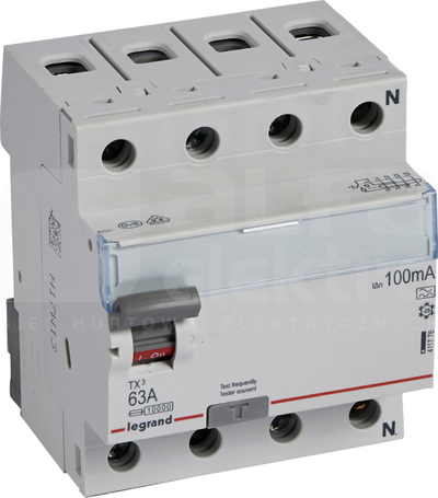 P-304 63A/100mA A TX3 4P Wyłącznik różnicowoprądowy