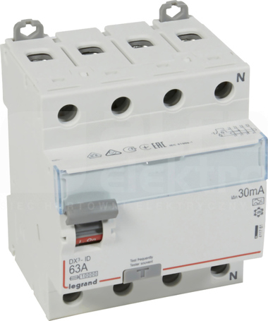 P-304 63A/30mA A DX3 4P Wyłącznik różnicowoprądowy