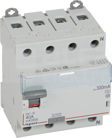 P-304 40A/300mA A DX3 4P Wyłącznik różnicowoprądowy