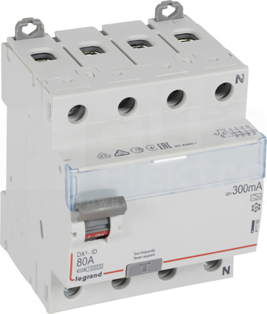 P-304 80A/300mA A DX3 4P Wyłącznik różnicowoprądowy