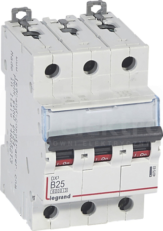 DX3 3P B25A 6kA Wyłącznik nadprądowy