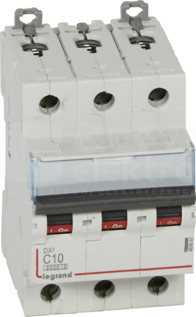 DX3 3P C10A 6kA Wyłącznik nadprądowy