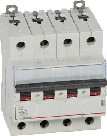 DX3 4P C25A 6kA Wyłącznik nadprądowy