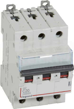 DX3 3P C20A 10/16kA Wyłącznik nadprądowy