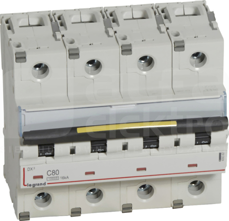 DX3 4P C80A 10/16kA Wyłącznik nadprądowy