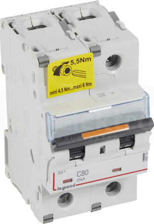 DX3 2P C80A 25kA Wyłącznik nadprądowy