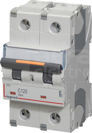 DX3 2P C125A 25kA Wyłącznik nadprądowy
