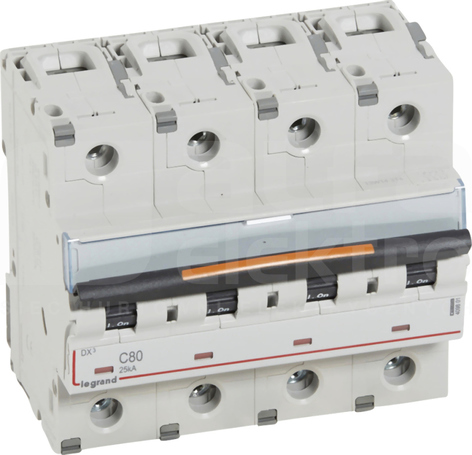 DX3 4P C80A 25kA Wyłącznik nadprądowy