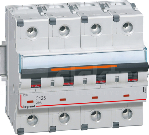 DX3 4P C125A 25kA Wyłącznik nadprądowy