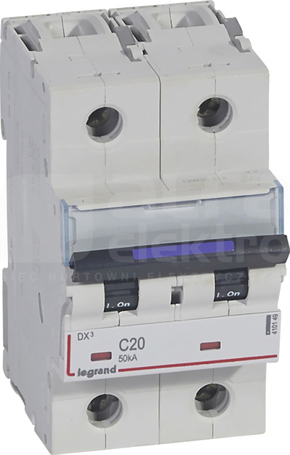 DX3 2P C20A 50kA Wyłącznik nadprądowy