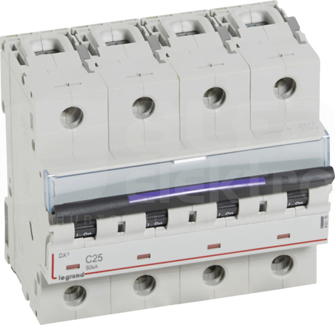 DX3 4P C25A 50kA Wyłącznik nadprądowy