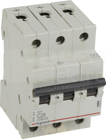 RX3 C25A 3P Wyłącznik nadprądowy