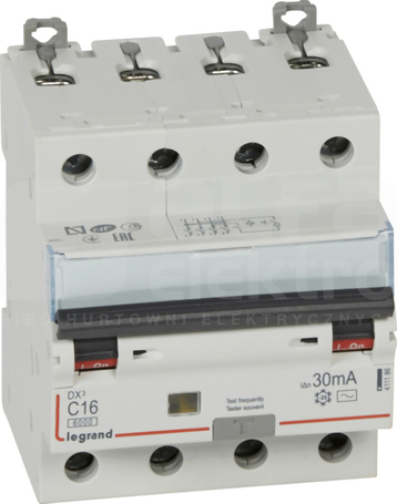 P-314 C16A 30mA typAC 4P DX3 Wyłącznik różnicowo-nadprądowy