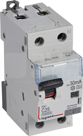 P-312 C25A 30mA typA 2P 10kA DX3 Wyłącznik różnicowo-nadprądowy