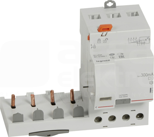 DX3 4P 63A 300mA AC Blok różnicowoprądowy