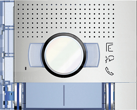 SFERA A/V 2x1P aluminium Plakietka modułu
