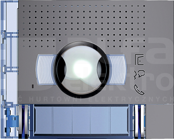 SFERA SOLID A/V S-K 2x1P szary Plakietka modułu fonicznego