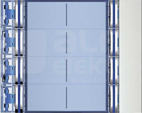 SFERA 2x4P aluminium Plakietka modułu