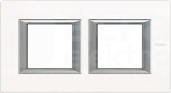 AXOLUTE 2x2 white glass Ramka prostokątna pozioma
