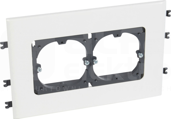 DLP-N 2xfi60 SISTENA 130mm biały Uchwyt z pokrywą