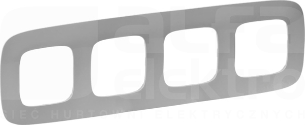 VALENA ALLURE aluminium Ramka poczwórna